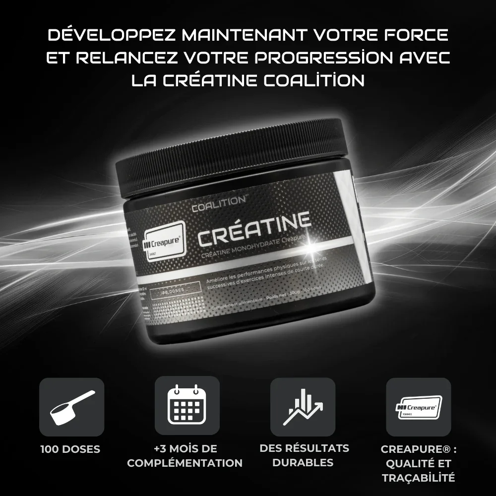 Créatine Monohydrate - 100 % Creapure® - Doses