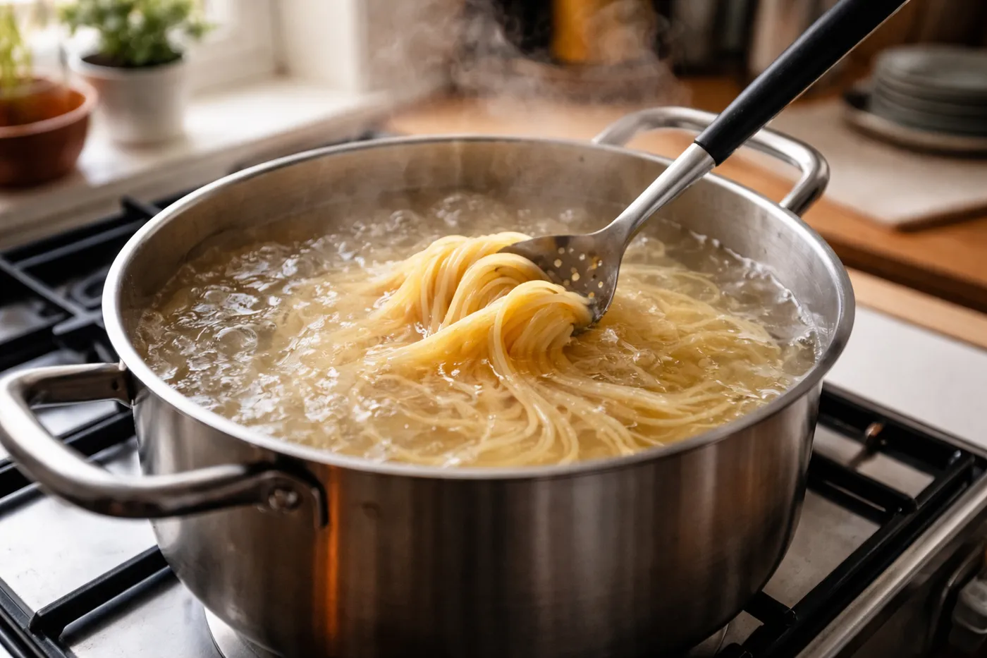 Cuisson des pâtes al dente