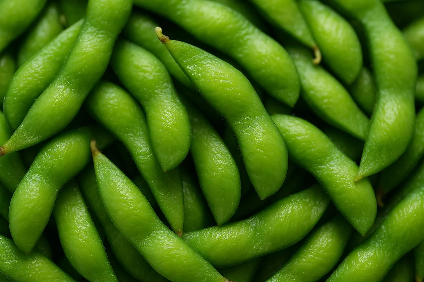 Edamame préparés avec l'huile de sésame